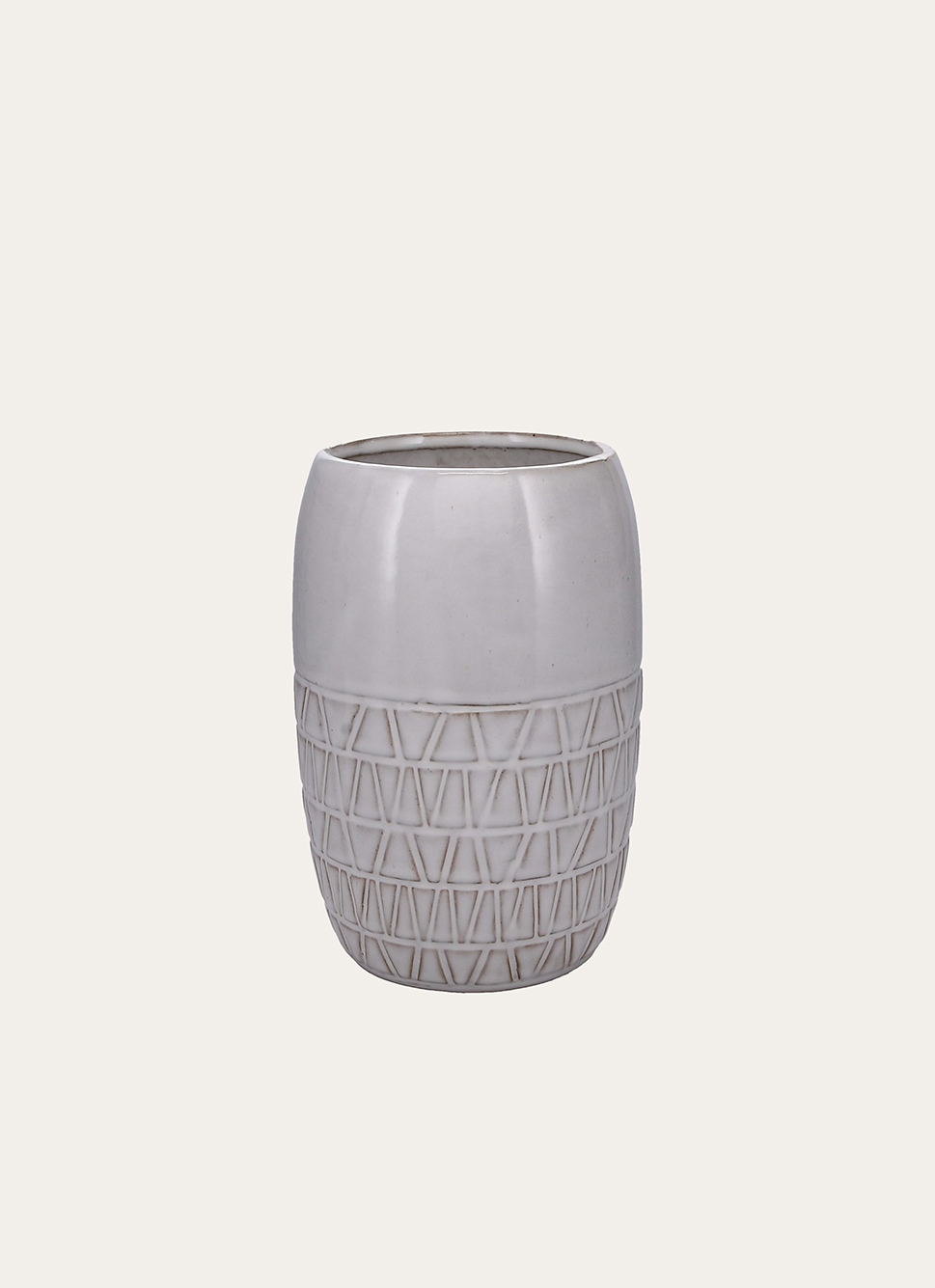 VASE CIME BLANC / GRISE