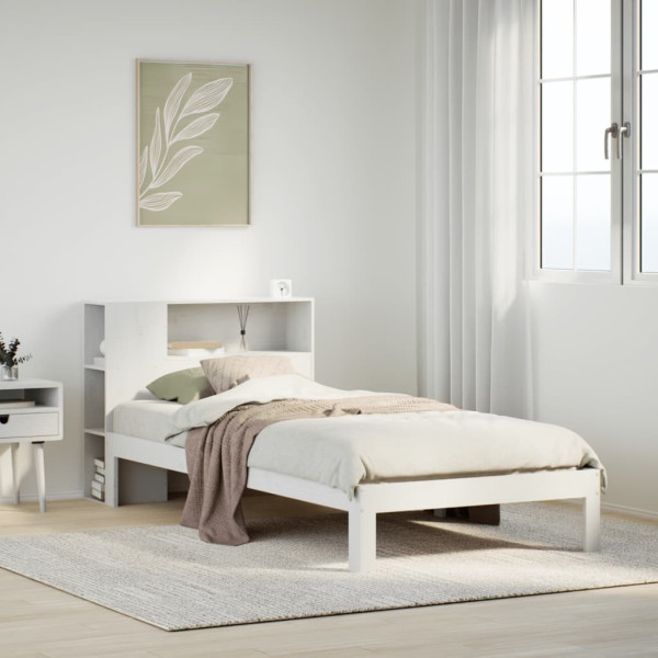 Łóżko drewniane rama łóżka sofa biała do sypialni pokoju 75x190 cm