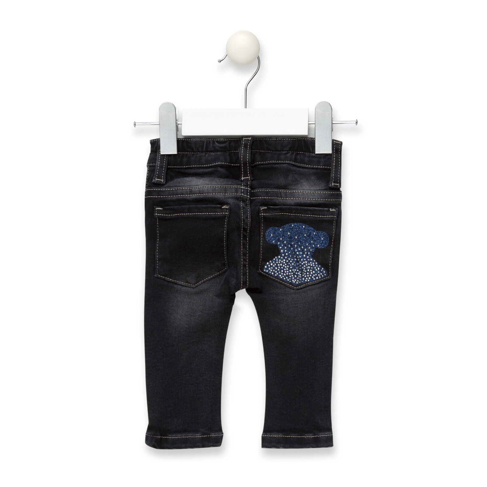 Jeans skinny niña Pant Negro