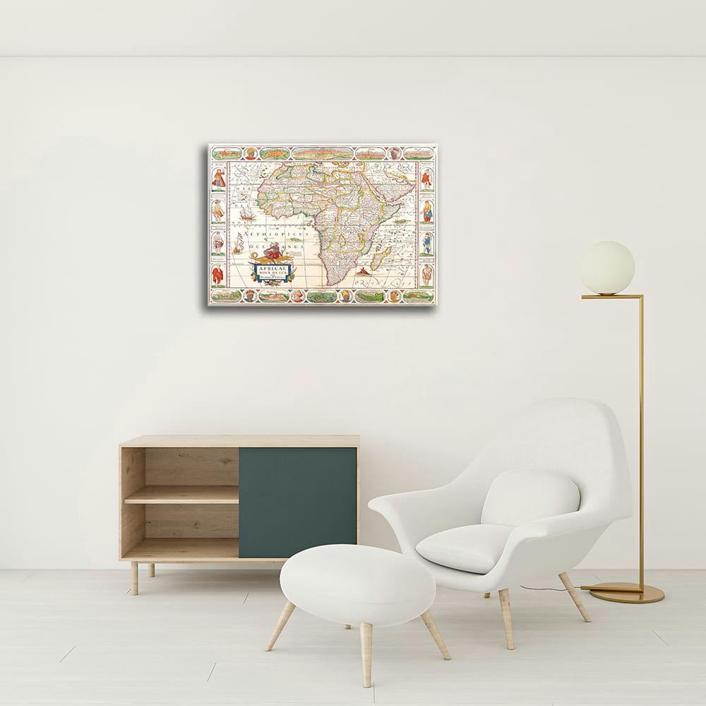- Tableau cartographie ancienne carte No.28 80x100cm