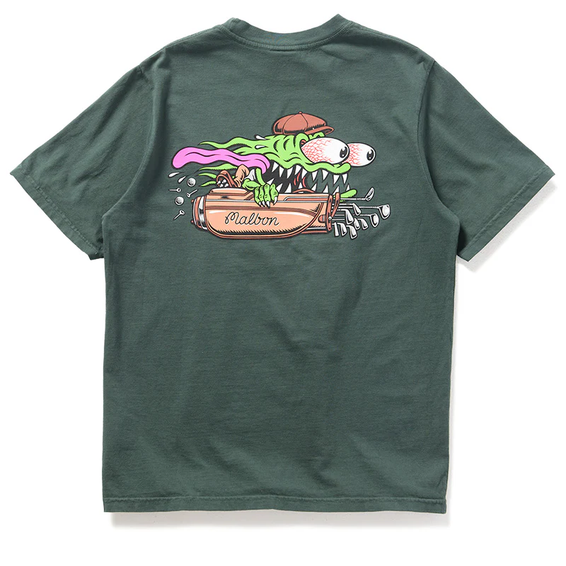 Malbon Golf x Santa Cruz Bermuda Slasher Tee - Green