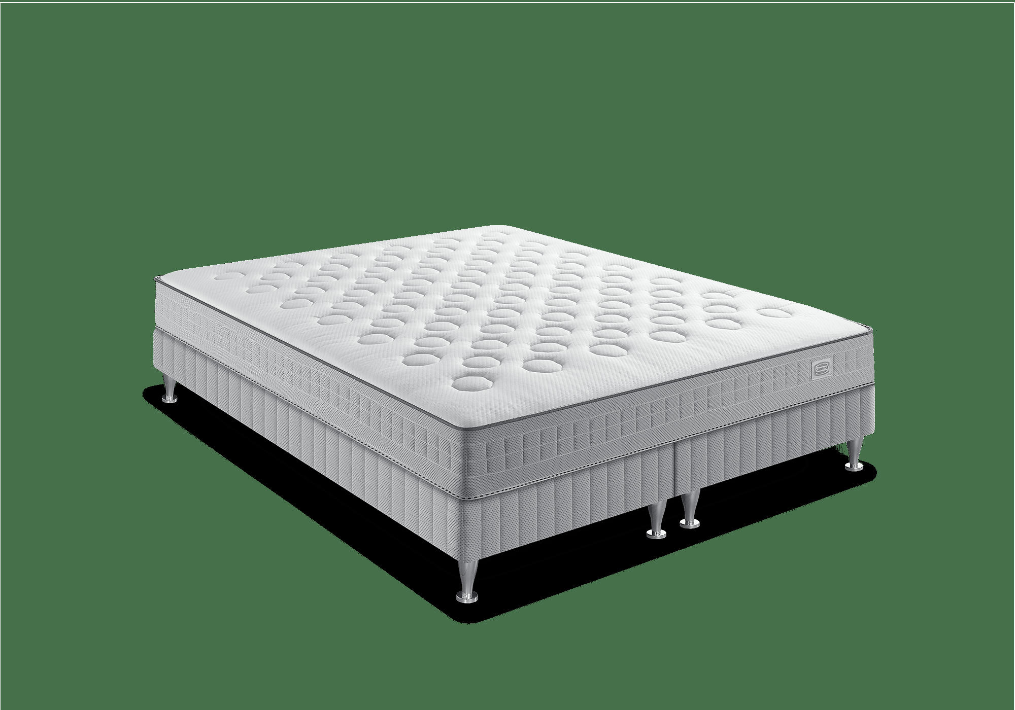 ENS SW1 - Ens INITIAL 160x200 matelas H23 ressort ensachés, ferme, 2 sommiers