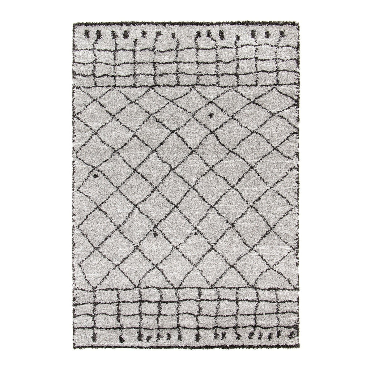AFK Living vloerkleed Newport - shaggy - grijs - 120 x 170 cm