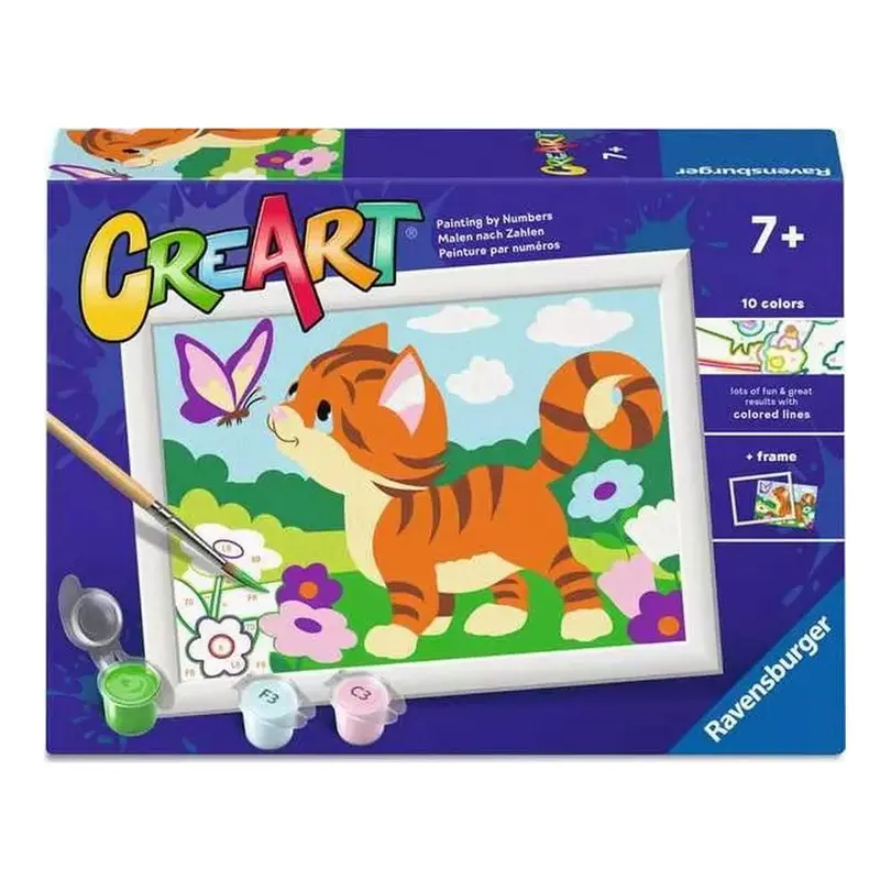 Spielset Katze mit Schmetterling