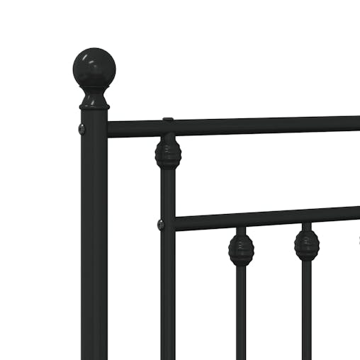 NNEVL Metal Headboard Black 152 cm
