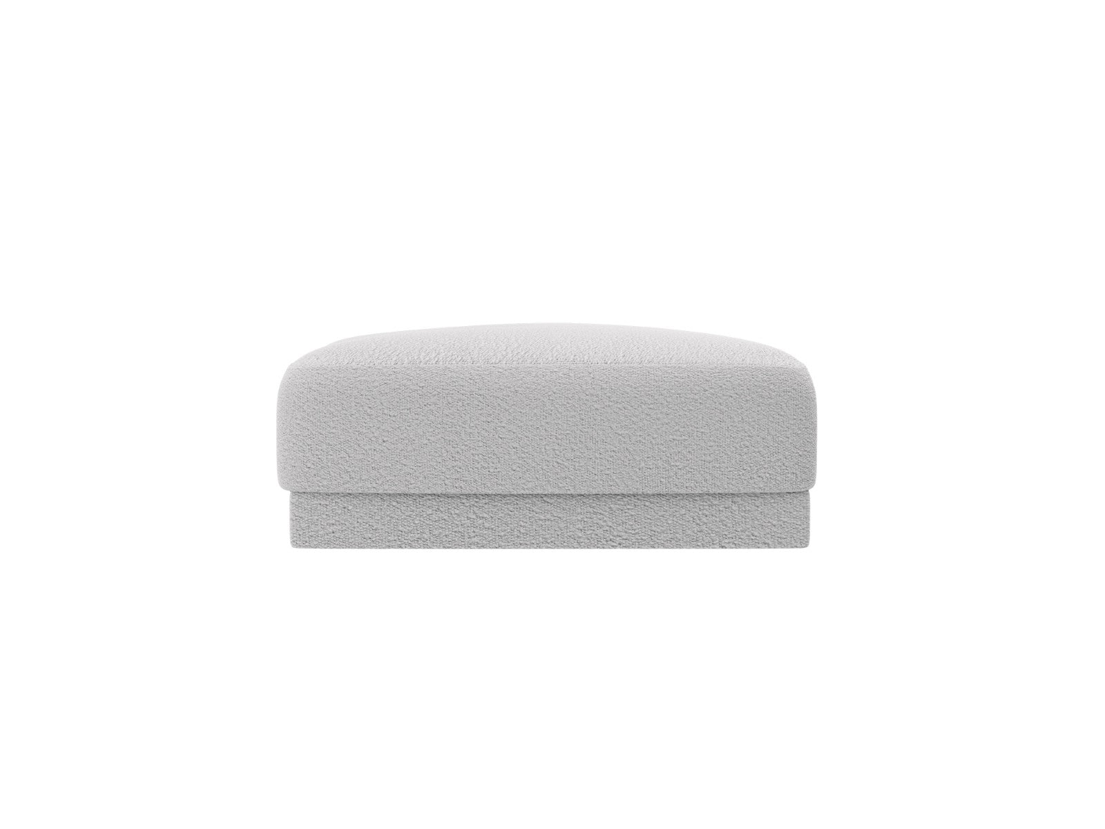 Micadoni Poef Miley boucle lichtgrijs - 90x90x40cm