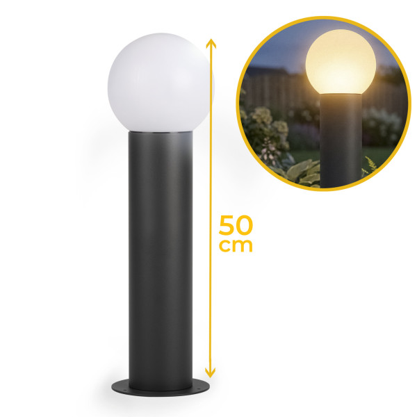 Lampa ogrodowa LL MERIN 50 GR LightLogic 66906 stojąca słupek 50 cm IP65