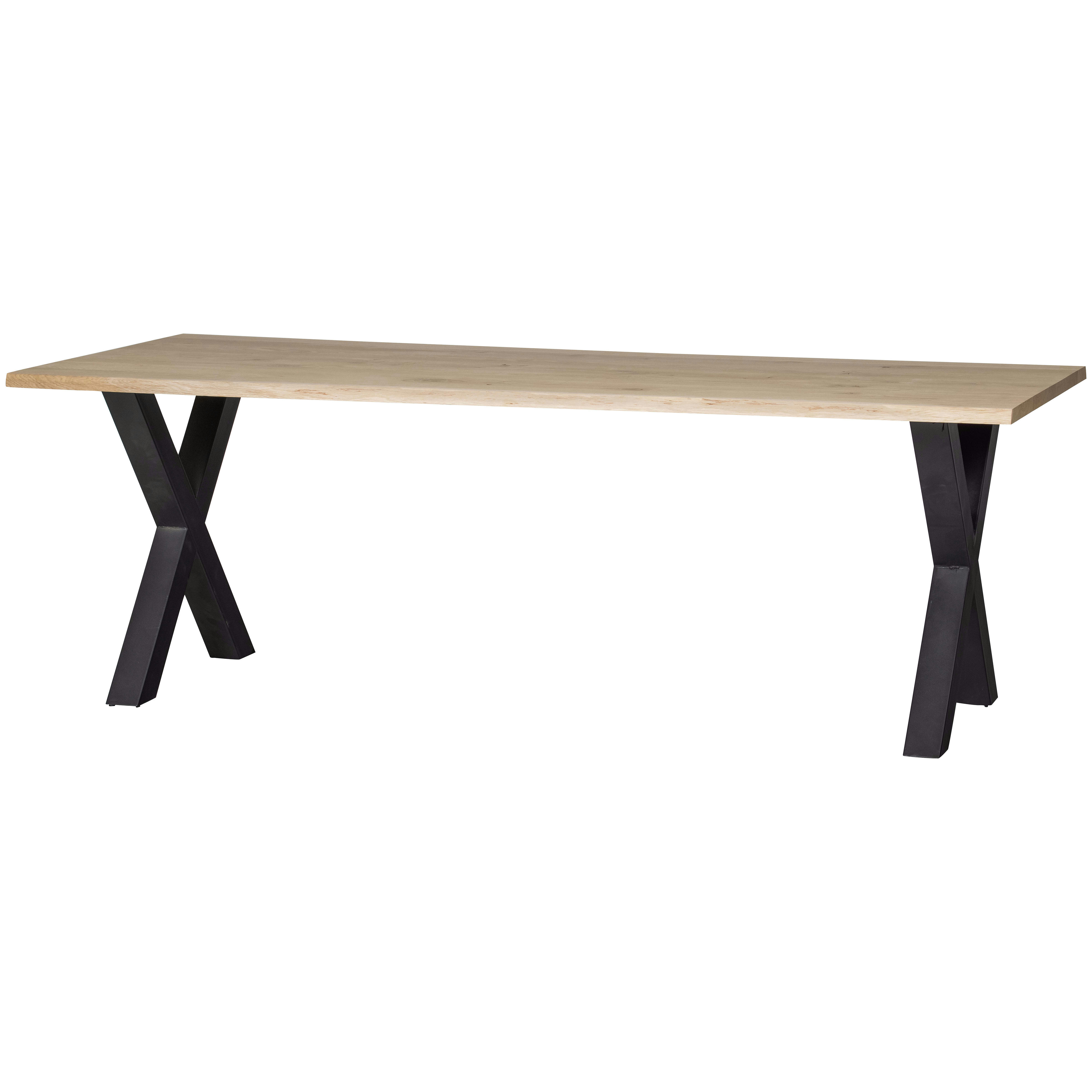 TABLO - Table 199x90 en chêne massif beige