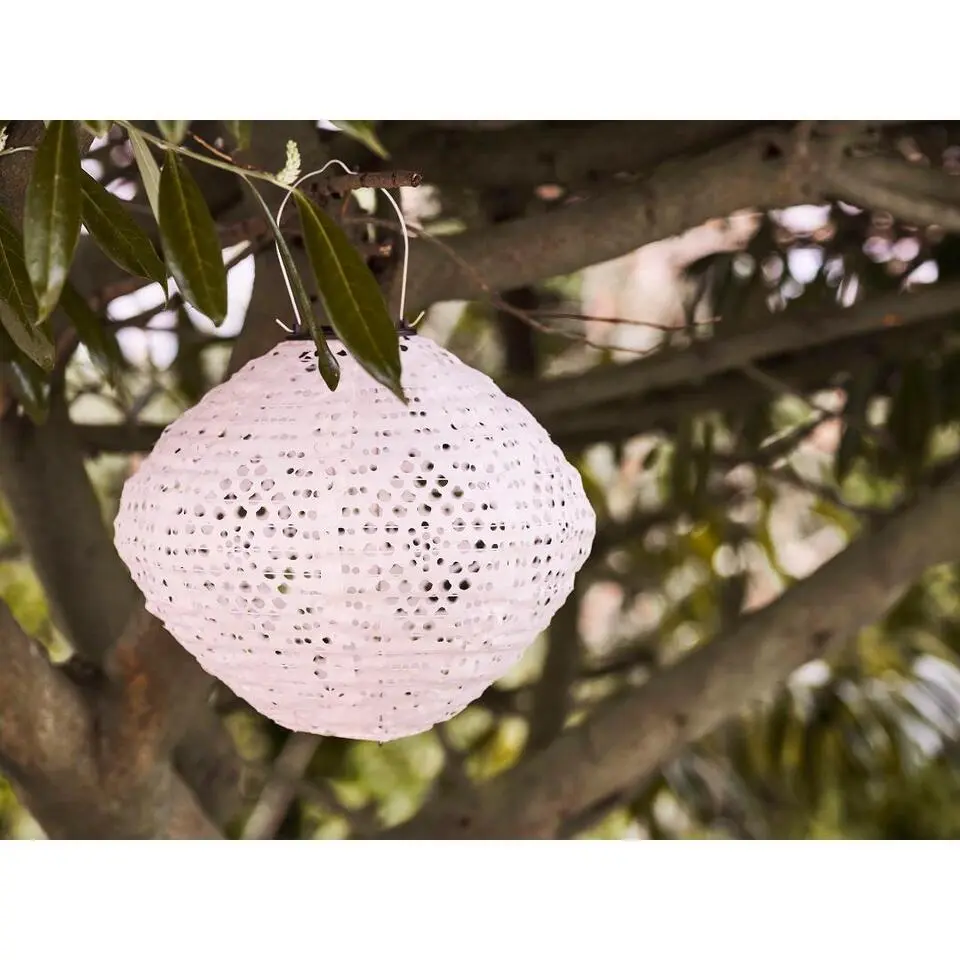 Hioshop Asa lantaarn oplaadbaar wit