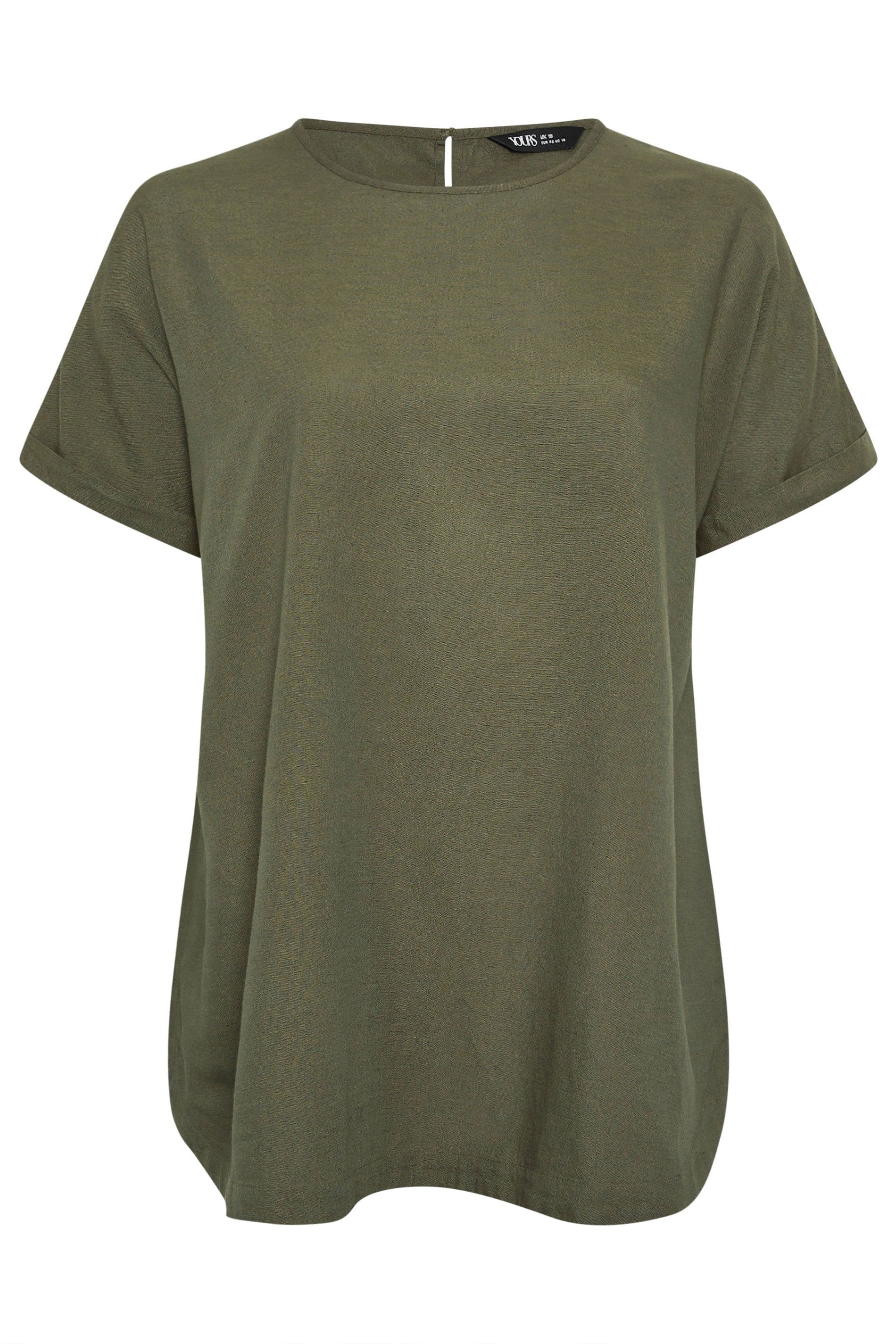Yours Linen Boxy T-Shirt