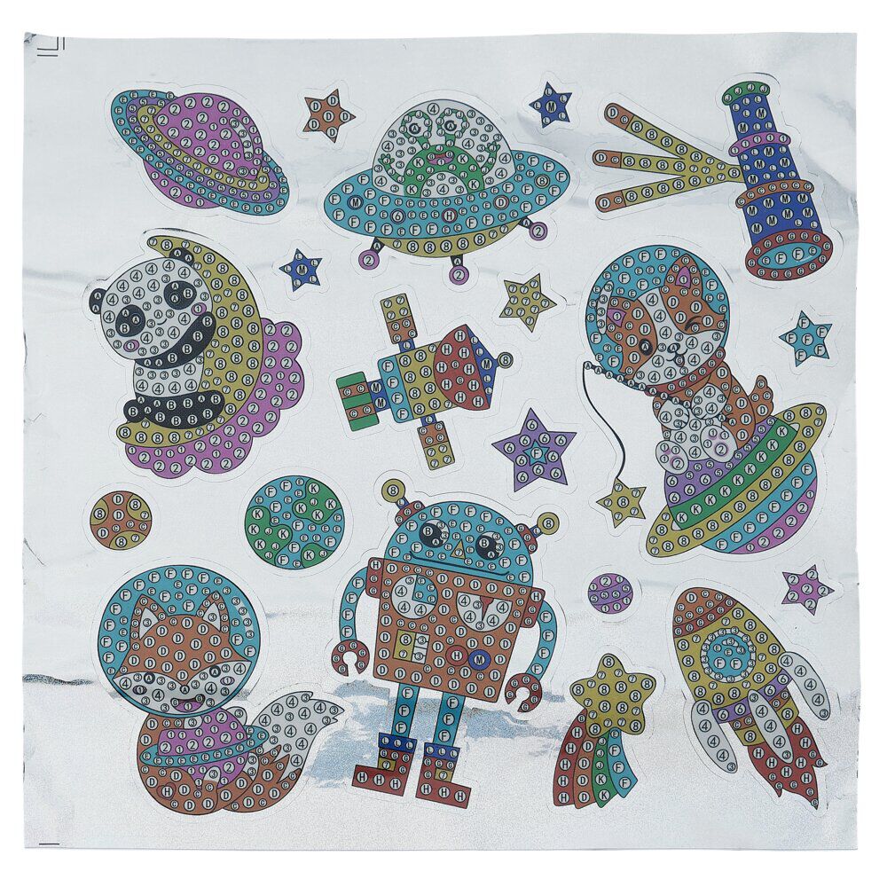 Planche de stickers à diamanter