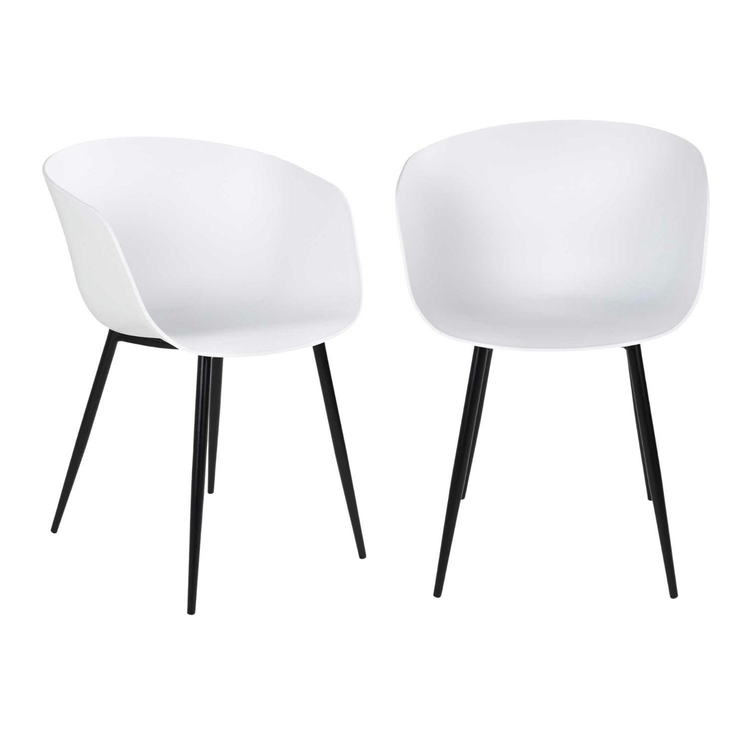 - 4 Fauteuils en polypropylène blanc RODA