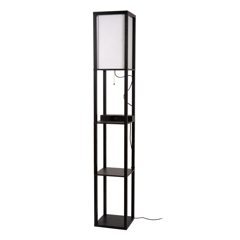 Lampadaire Menno noir E27 60 W LUCIDE