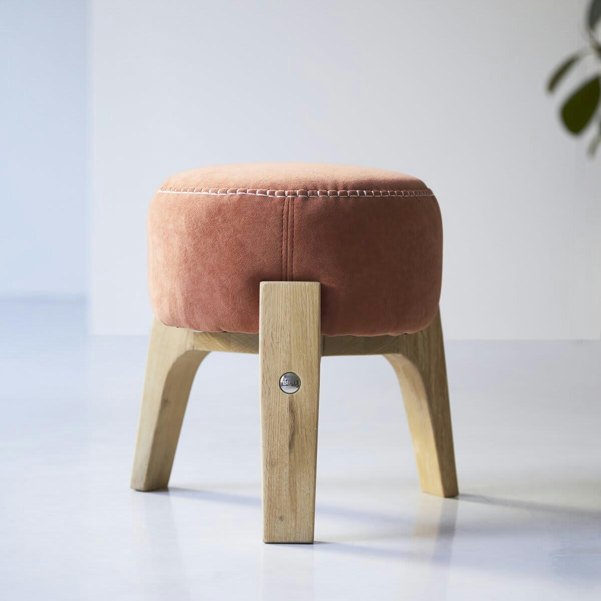 DRUM - Pouf S Sienna en chêne massif