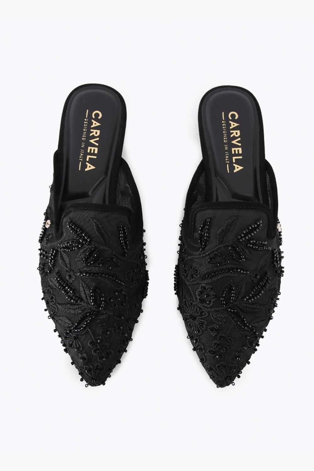 Carvela Evelina Lace Mule' Fabric Flats