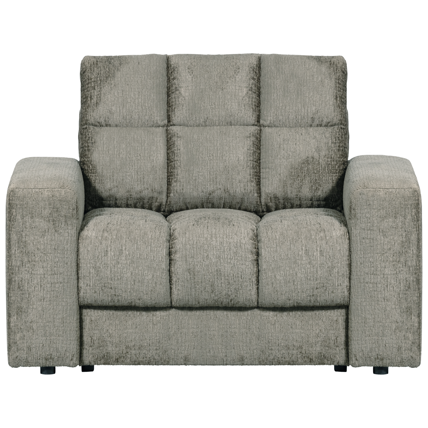 WOOOD fauteuil Second Date - Structure Velvet - Frost - 78x103x99