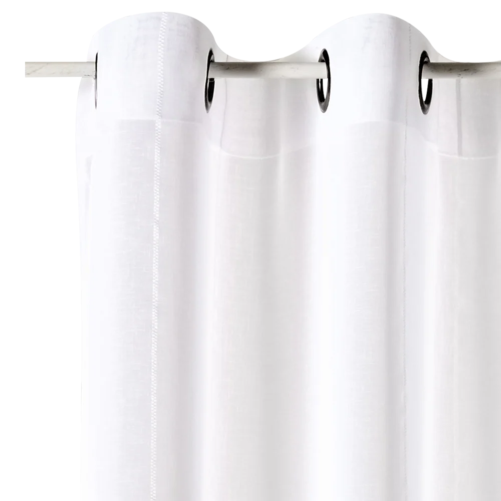 Voilage CALVI coloris blanc 240 x 260 cm