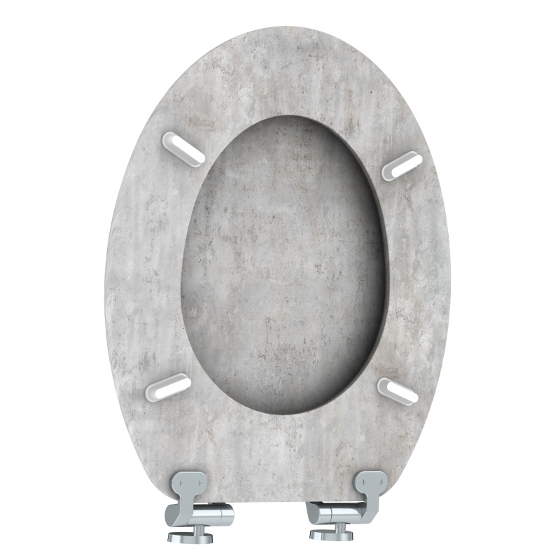 Abattant de toilette Naturo Beton clair ALLIBERT