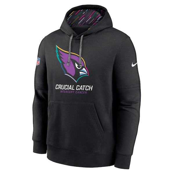 Arizona Cardinals Nike 2024 NFL Crucial Catch Club Pullover Hoodie - Black