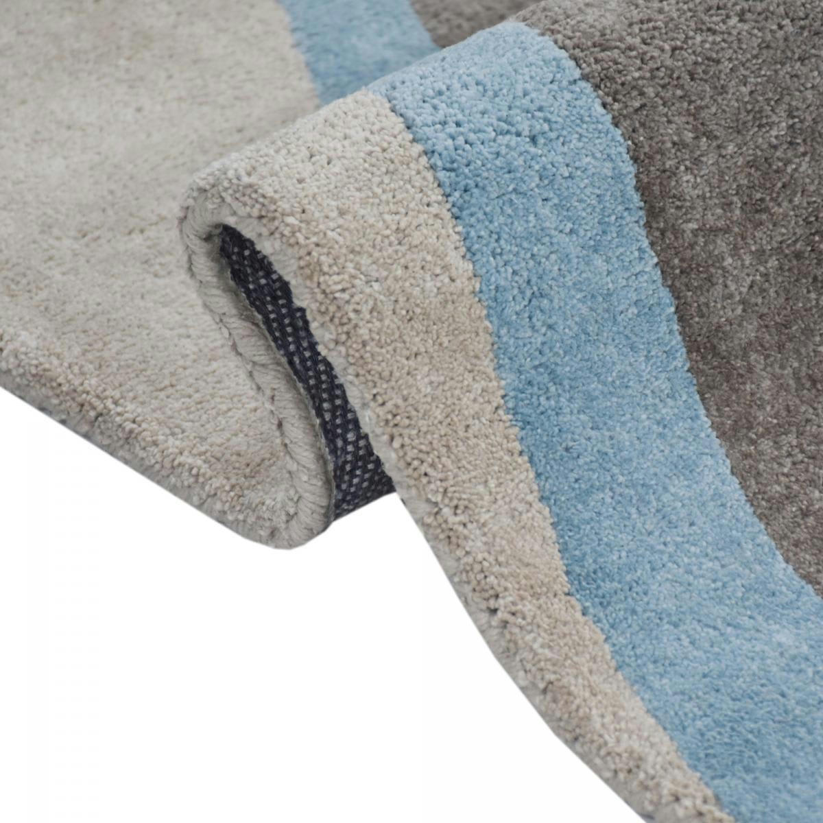 CONTEMPORAIN 100% BIO - Tapis salon en coton multicolore 160x230