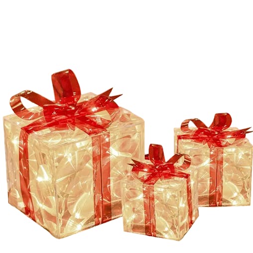 NNETM Enchanted Glow: Illuminated Christmas Gift Boxes