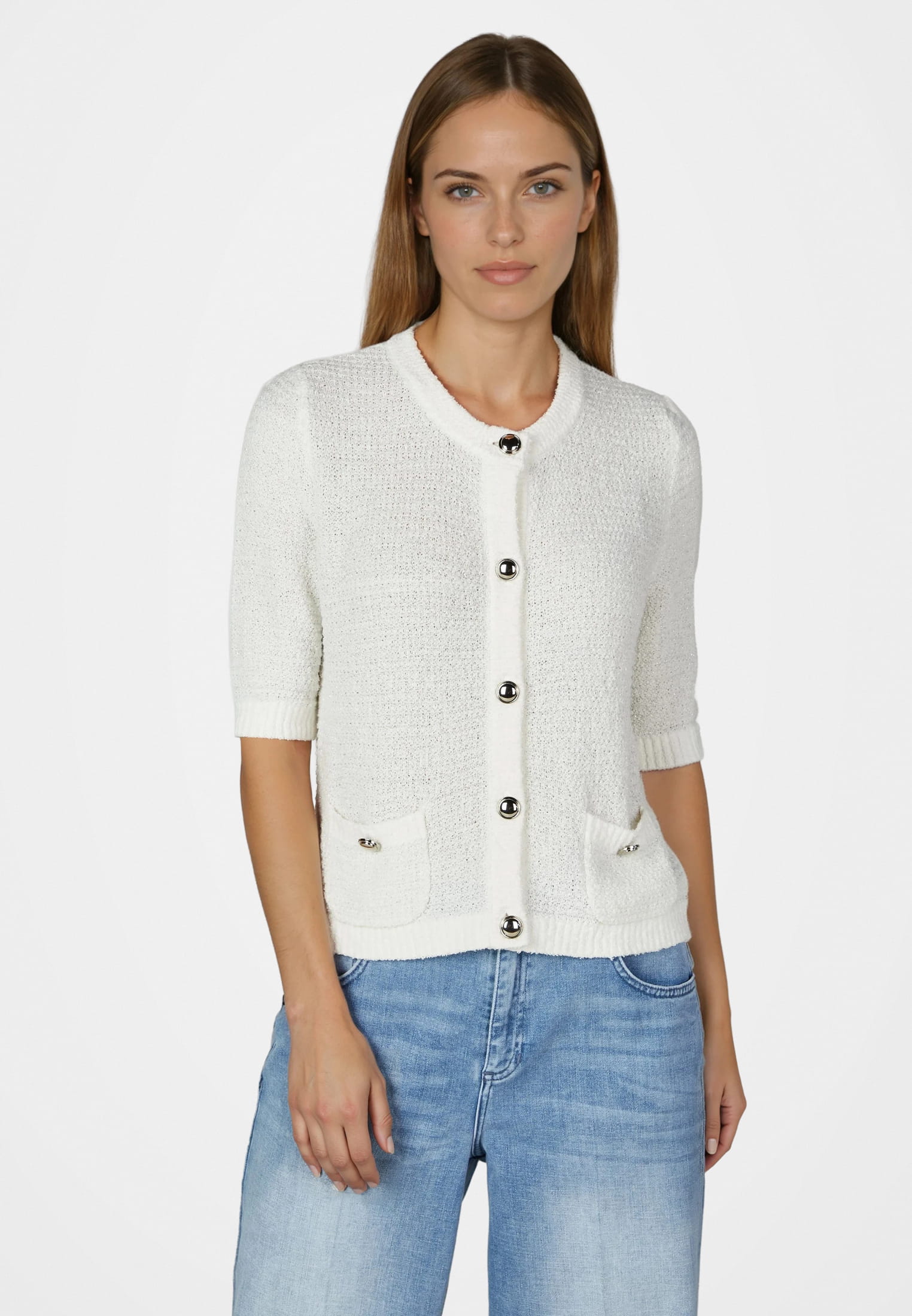 Strickjacke aus Sommer-Bouclé
