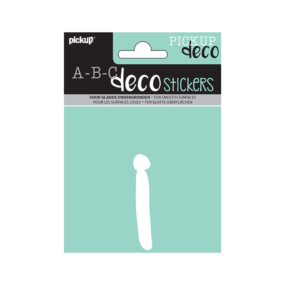 BOKSTAVER PICKUP I ABC DECO ZOË 110 MM I HVIT
