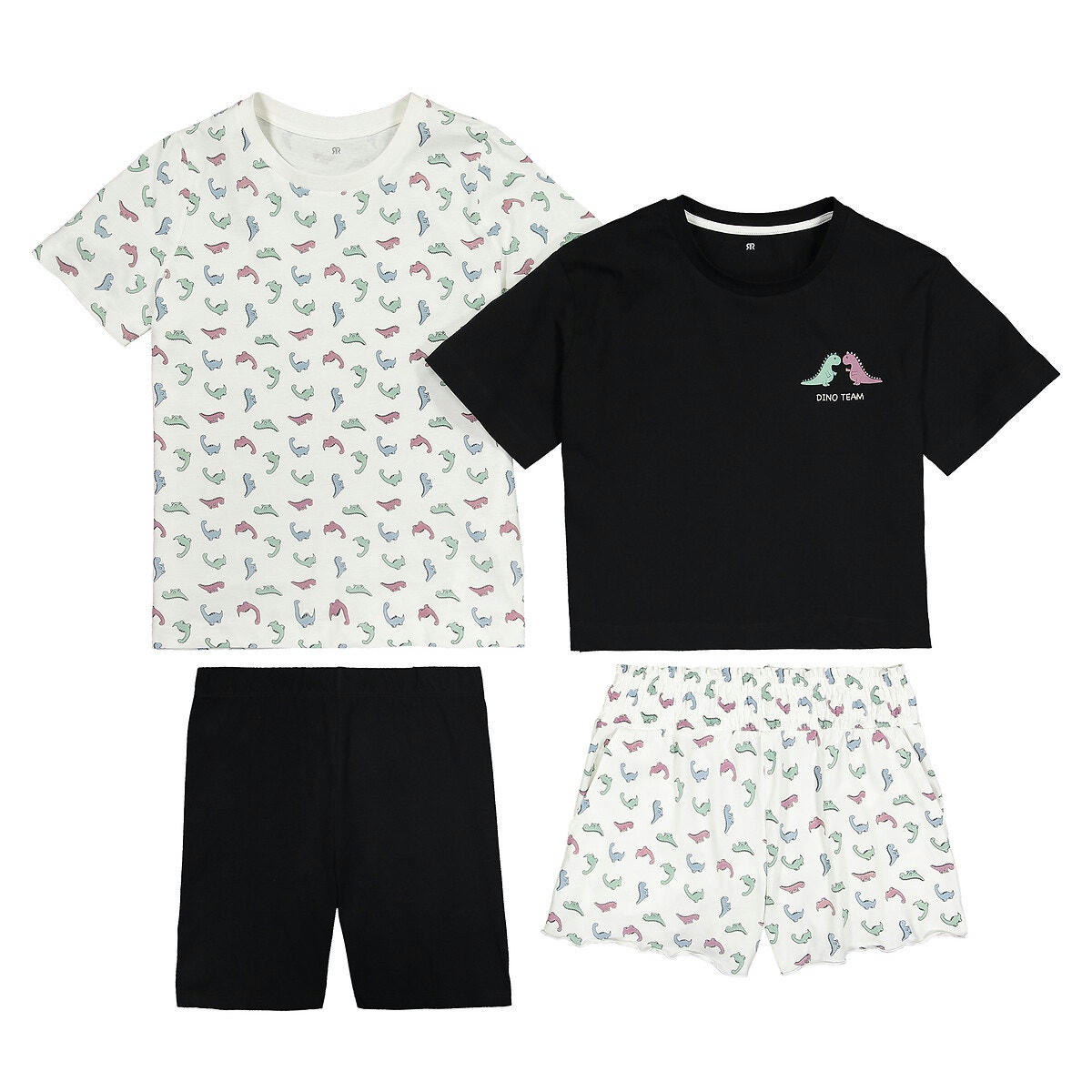 Lot de 2 pyjashorts en jersey imprimé dinosaure