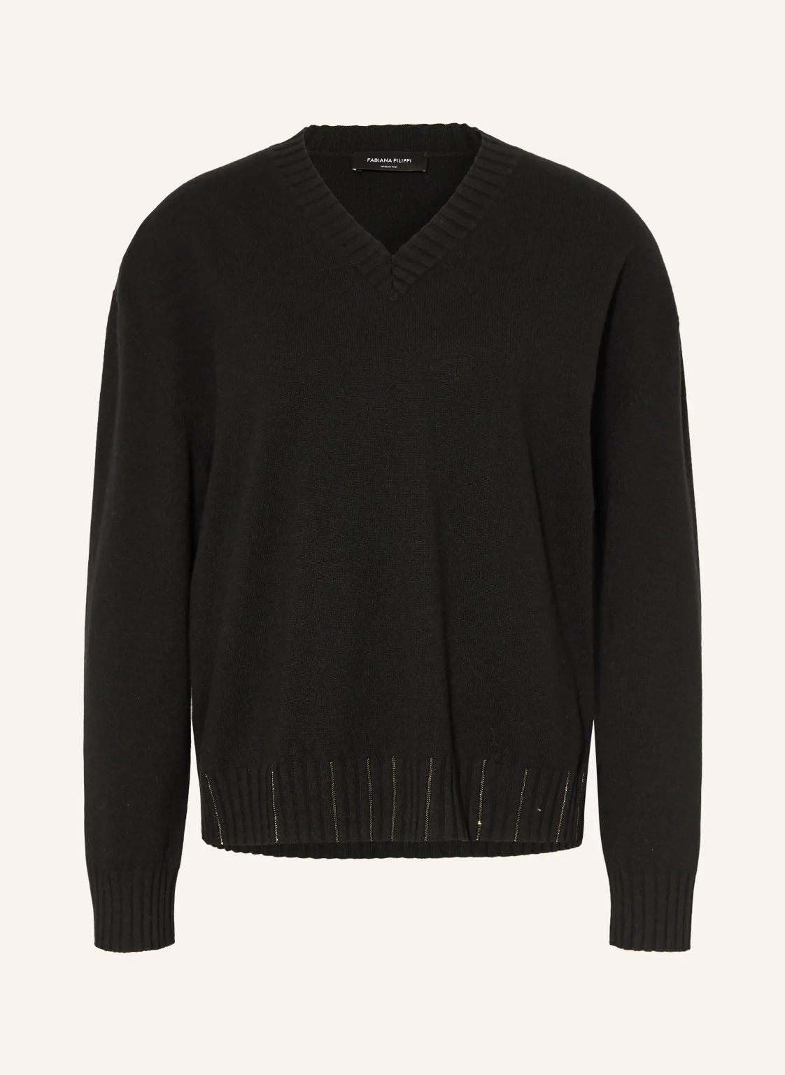 FABIANA FILIPPI Pullover mit Schmucksteinen