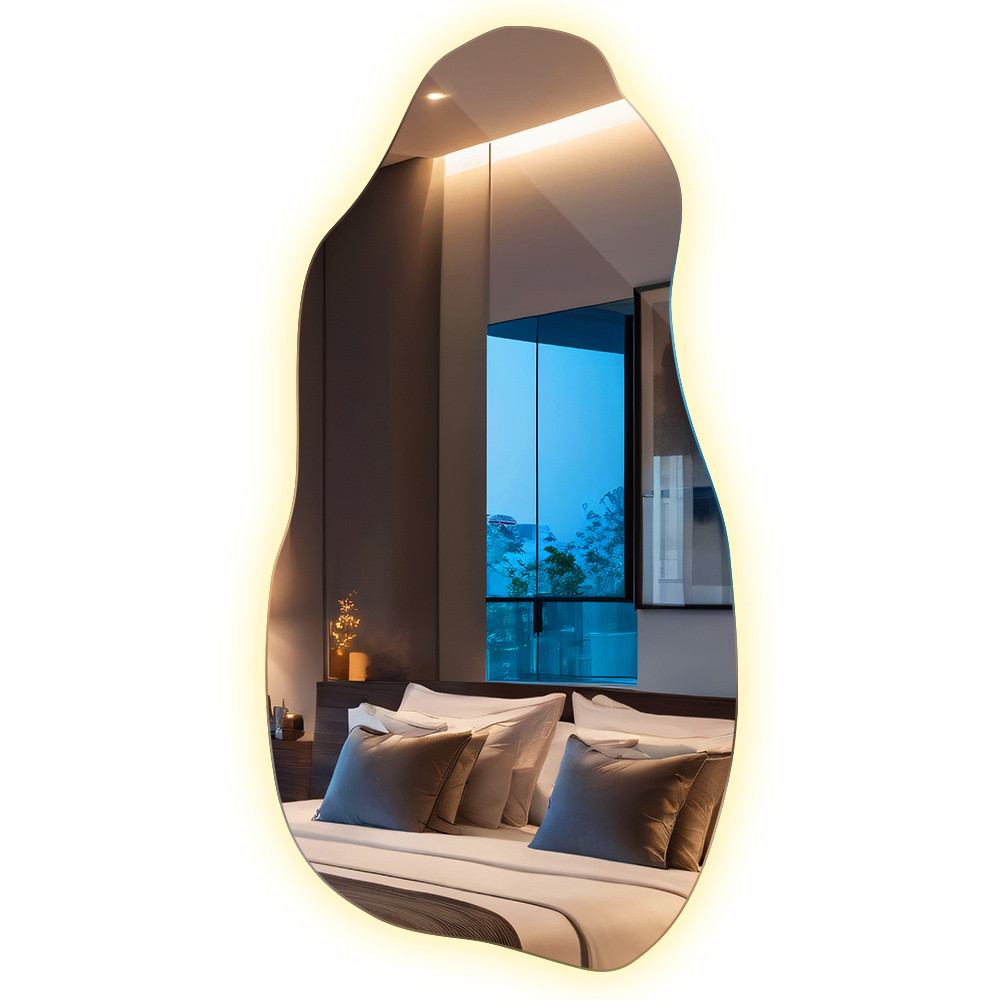 Unikalne Lustro LED Premium Ścienne 45 x 90- światło ciepłe