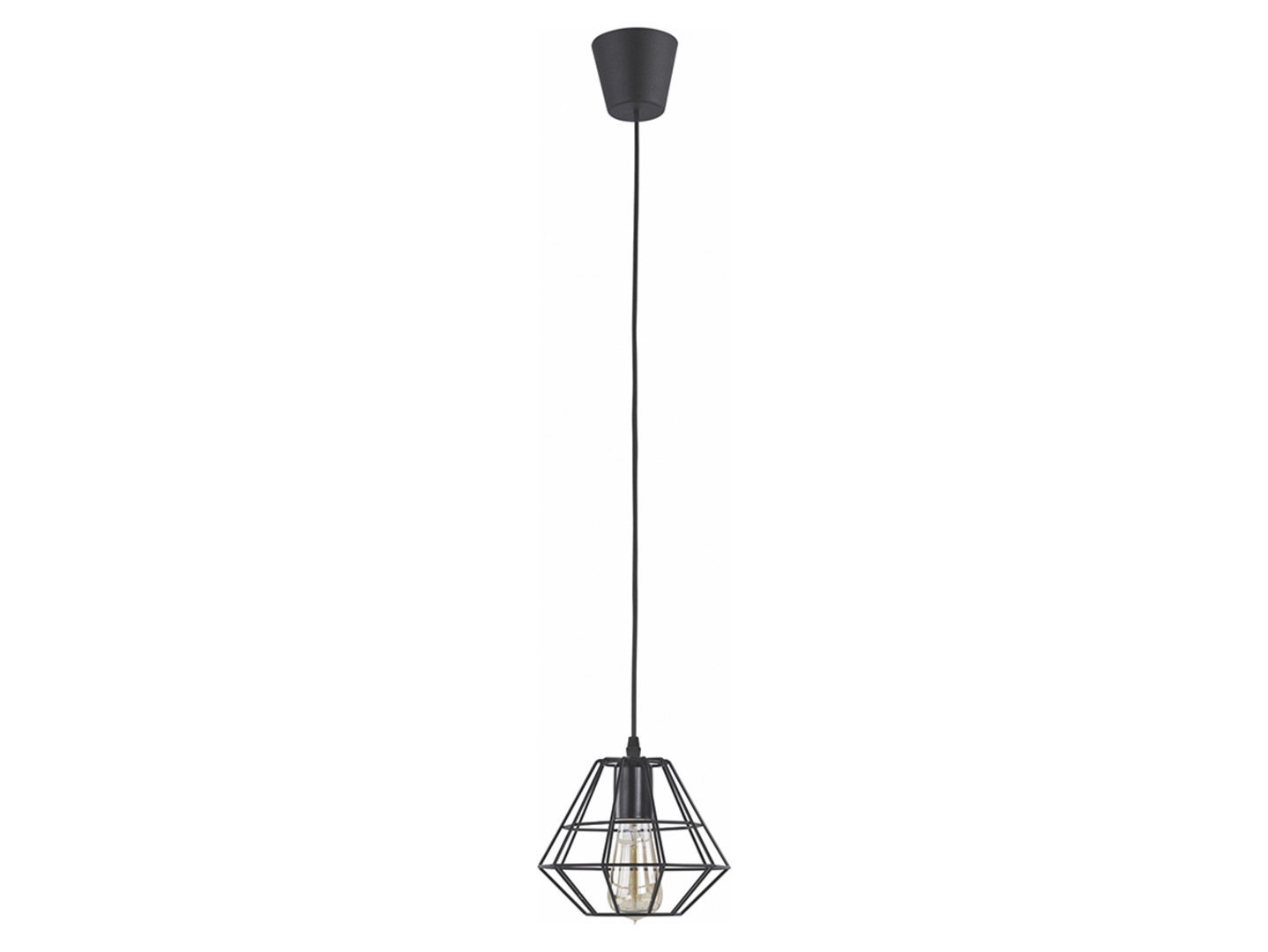 Lampa wisząca Diamond metalowa czarna