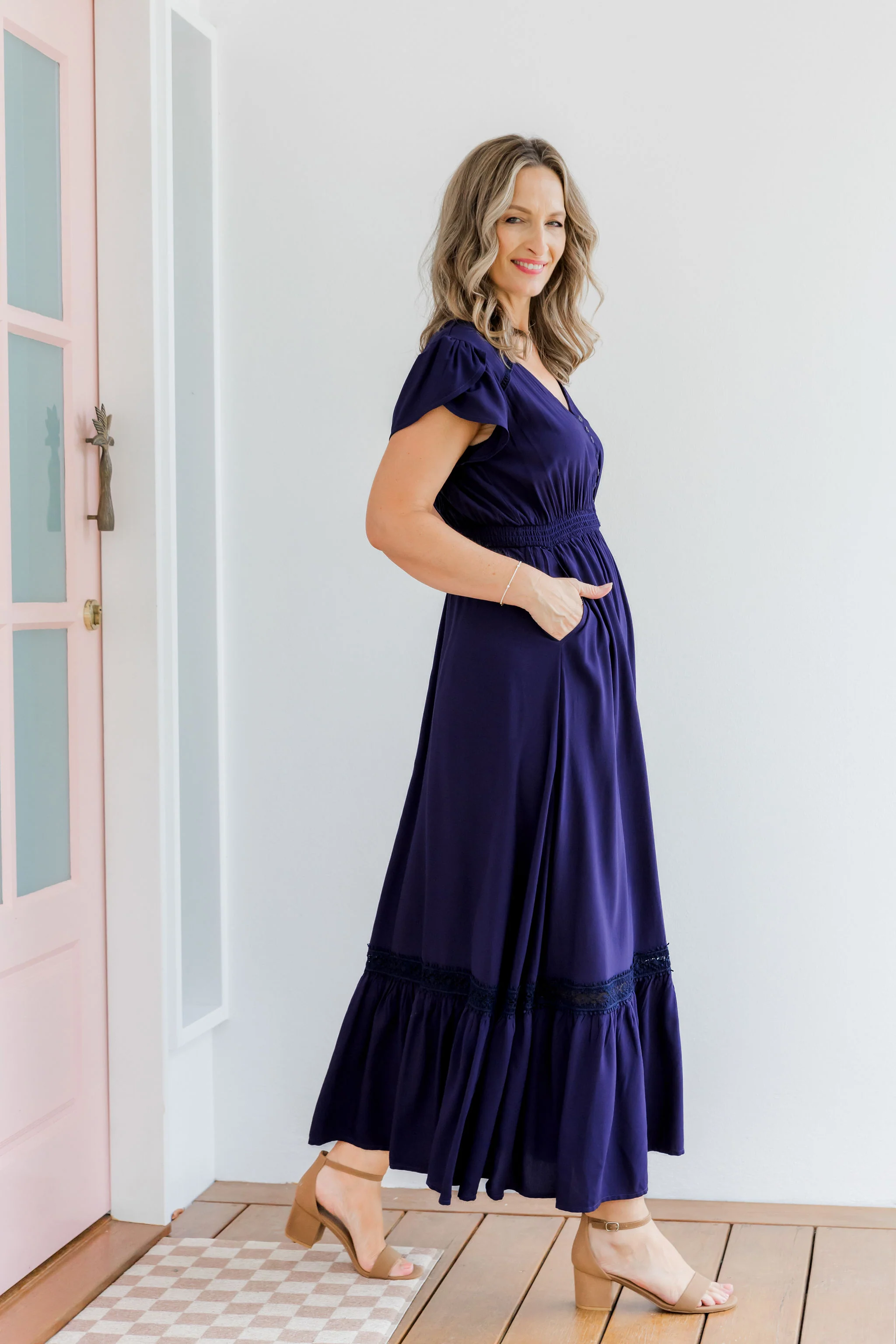 Louisa Maxi Dress in Midnight