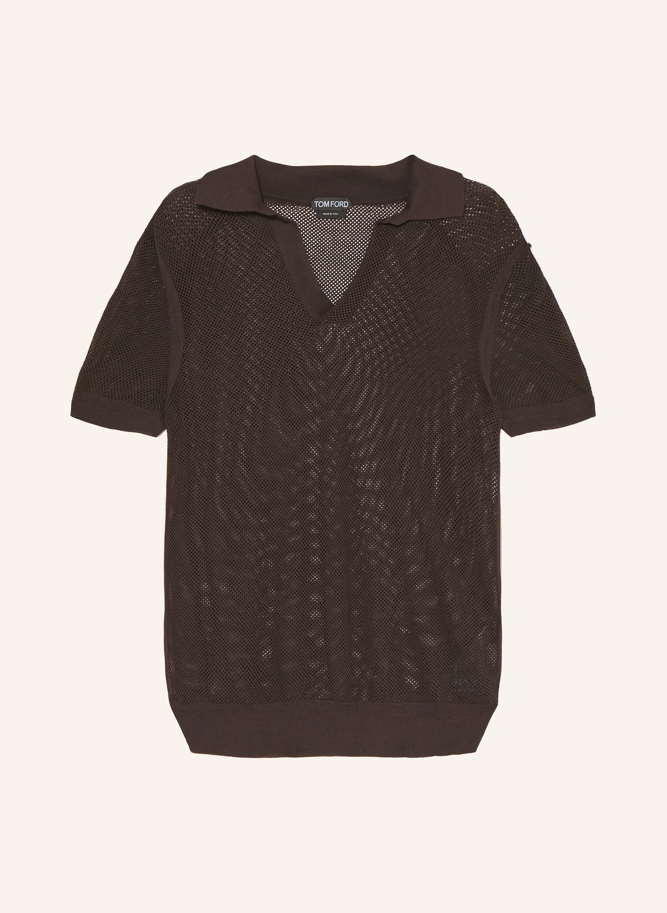 TOM FORD Strick-Poloshirt mit Seide
