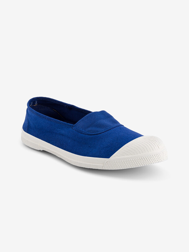 Tennis elastique femme bleu vif