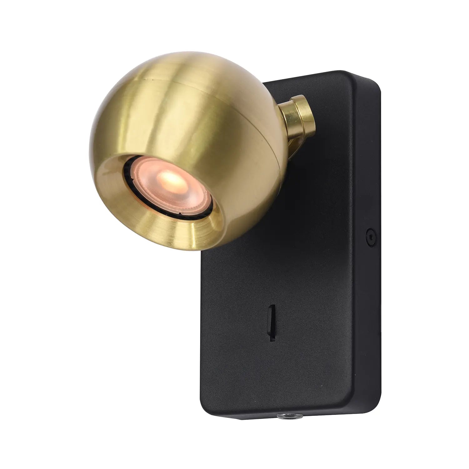 Artdelight wandlamp Bolero - 1 lichts - 12.7 x 16  cm - zwart goud