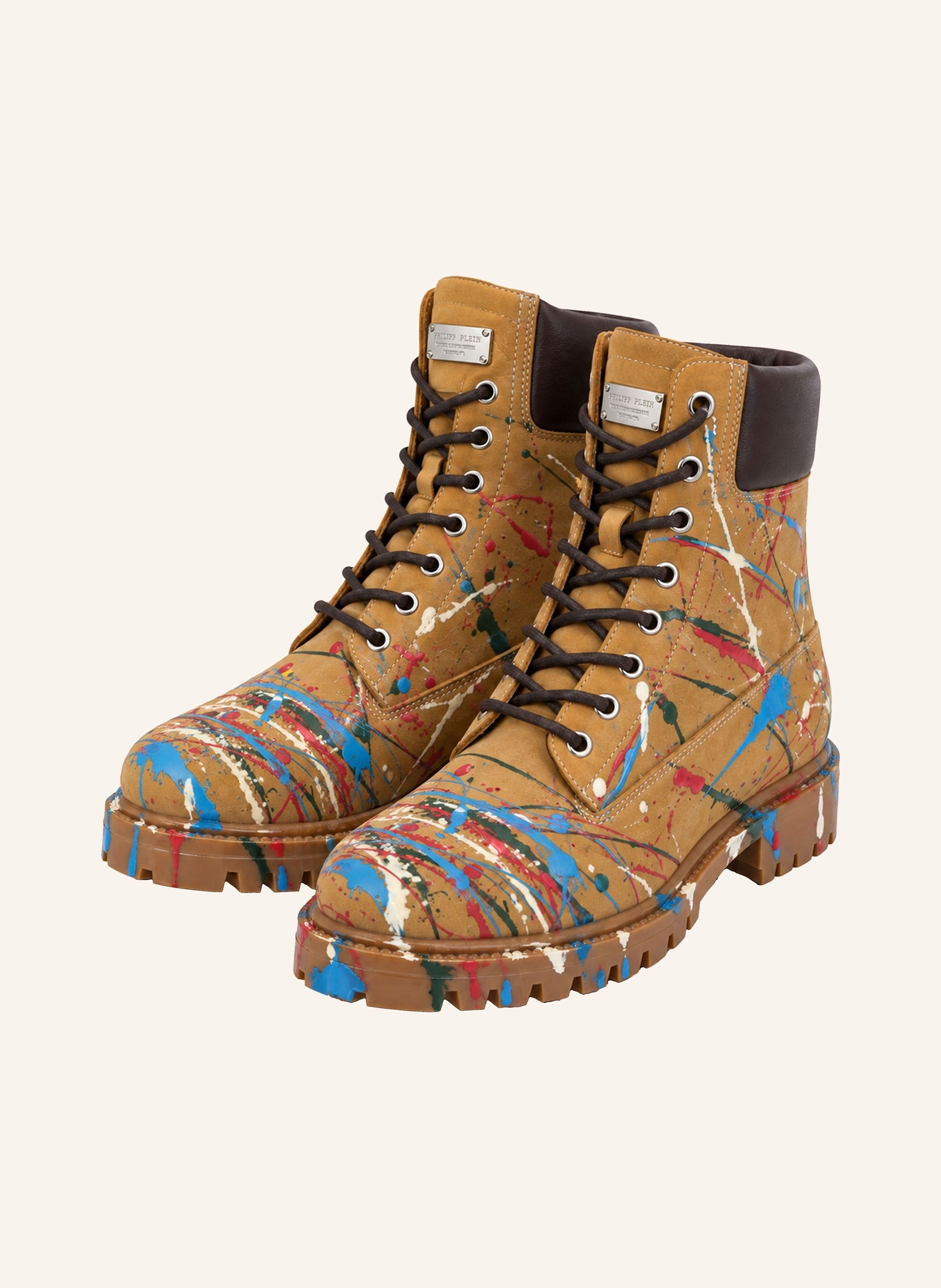 PHILIPP PLEIN Flache Stiefel mit mittelhohem Schaft SKULL