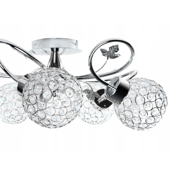 Plafon sufitowy Crystal 5xE27 żyrandol z kryształkami salon