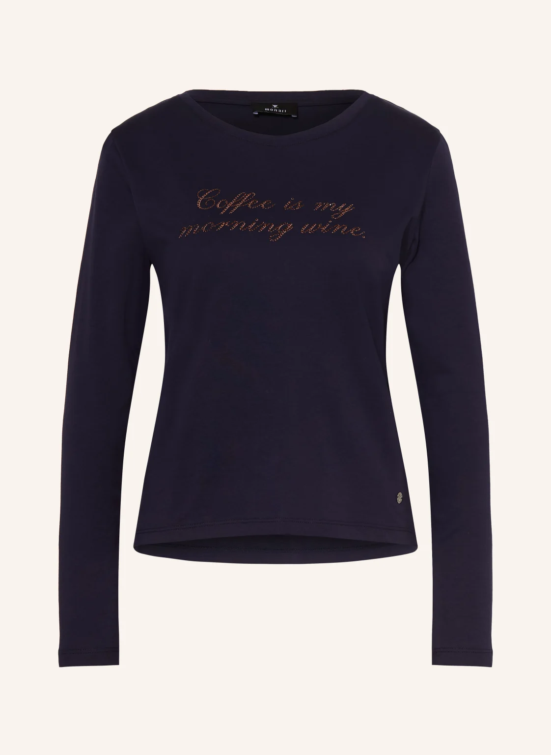 monari Longsleeve mit Schmucksteinen