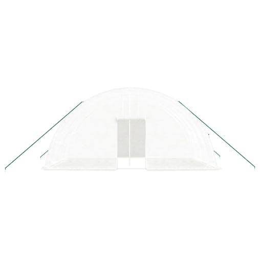 NNEVL Greenhouse with Steel Frame White 24 m&sup2; 6x4x2.85 m