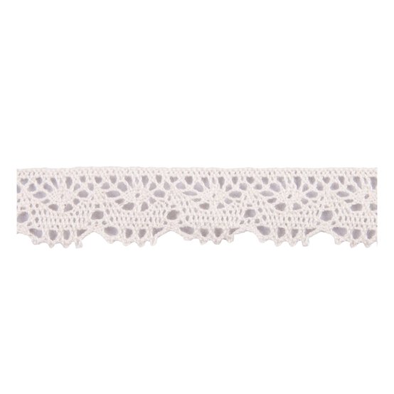 Cream 20mm Cotton Lace Trim by the Metre