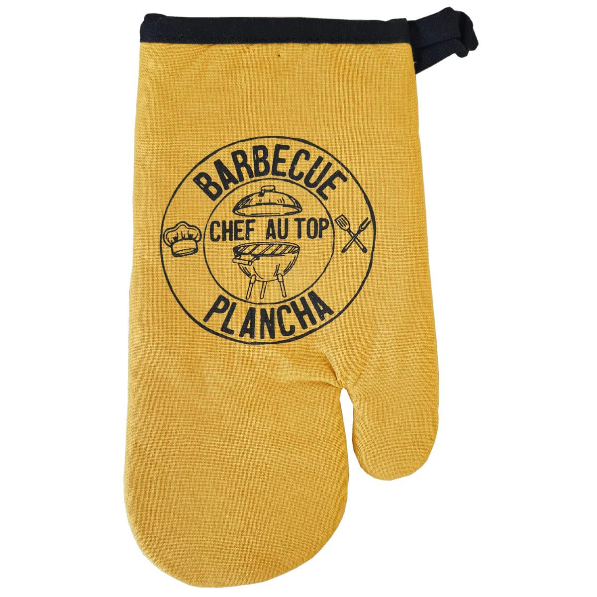 - Gant de cuisine couleur moutarde