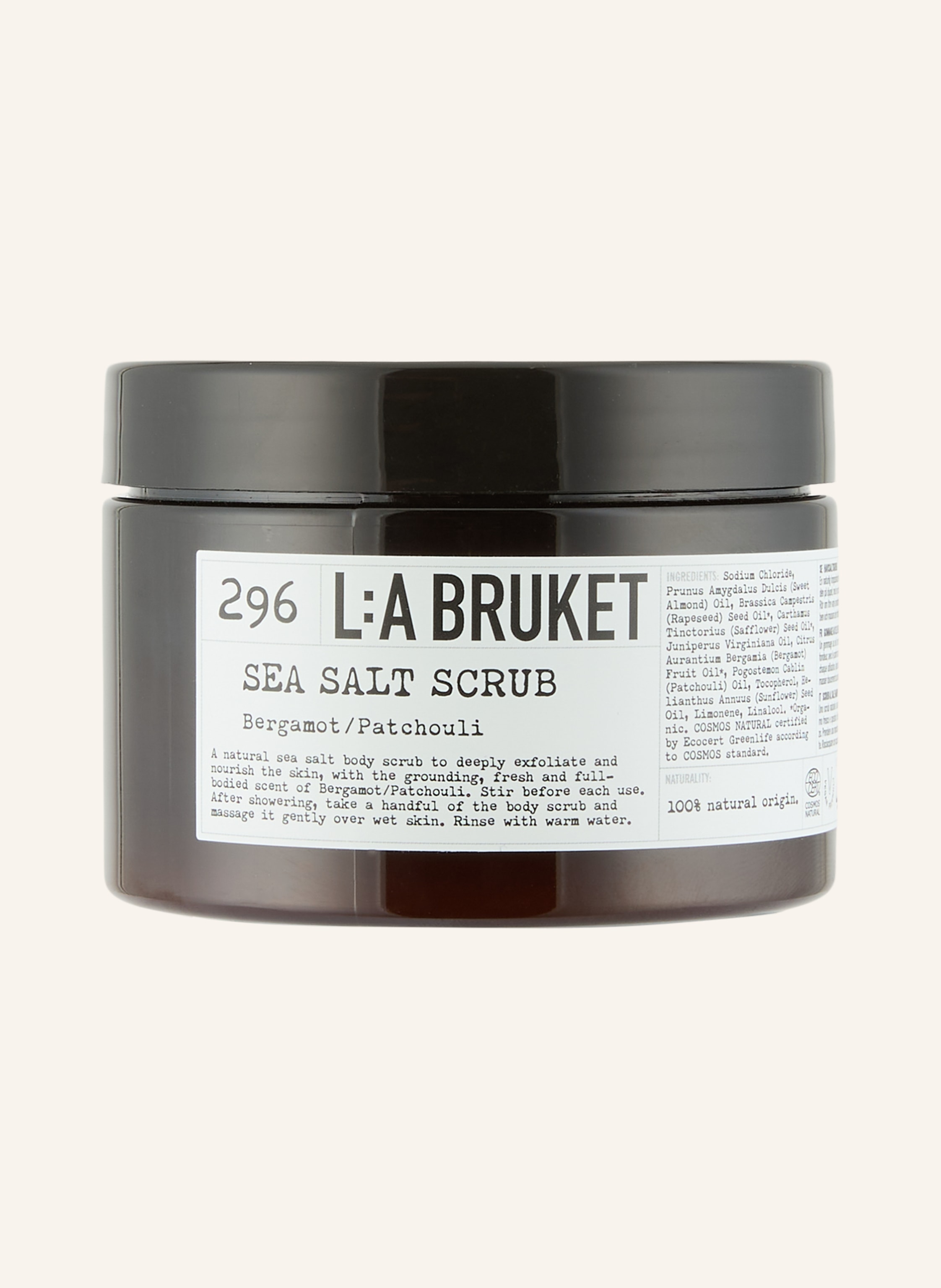 L:A BRUKET Körperpeeling 296 BERGAMOTTE/ PATCHOULI