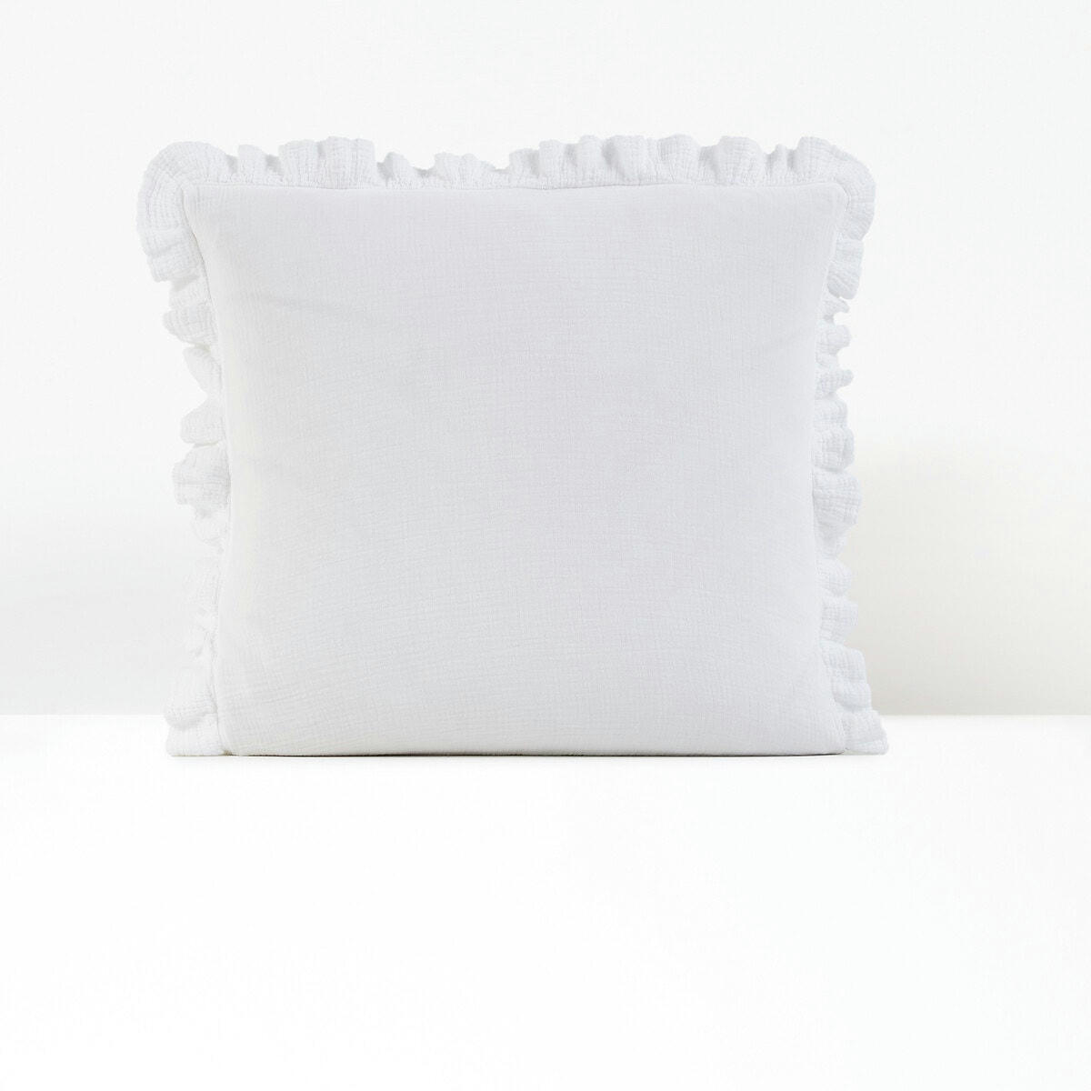 Taie d'oreiller enfant unie gaze de coton, Kumla