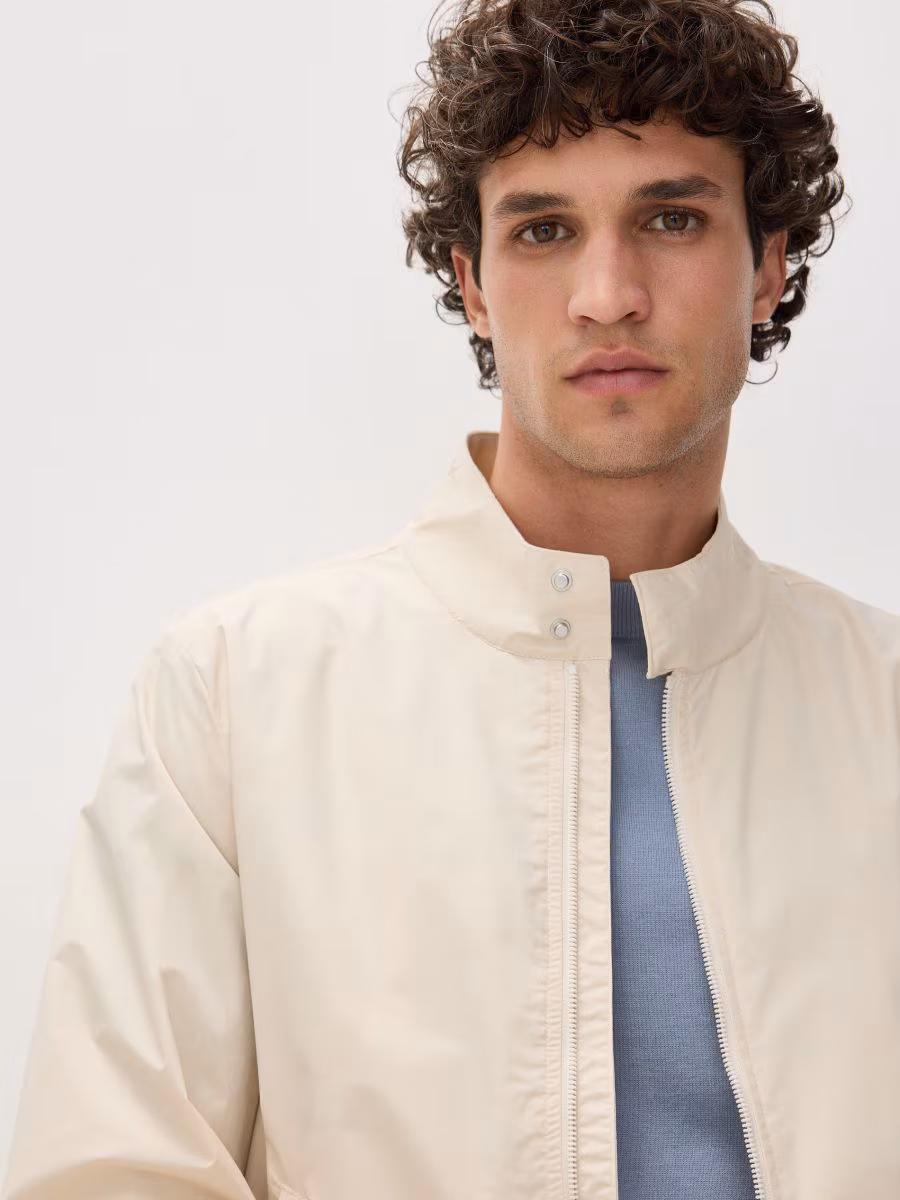 Jacket With Stand Up Collar
