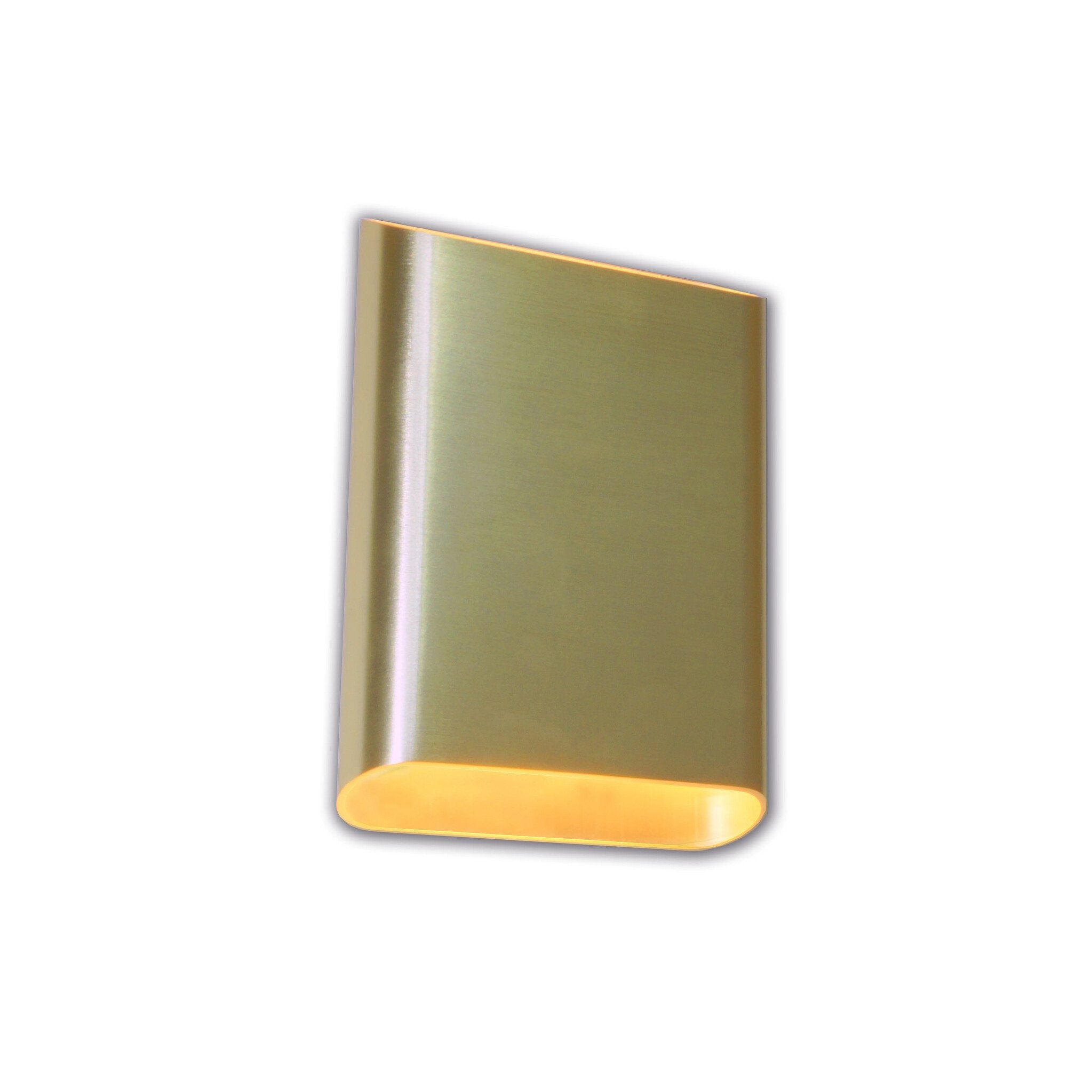 Artdelight wandlamp Diaz - 2 lichts - 4 x 20  cm - goud