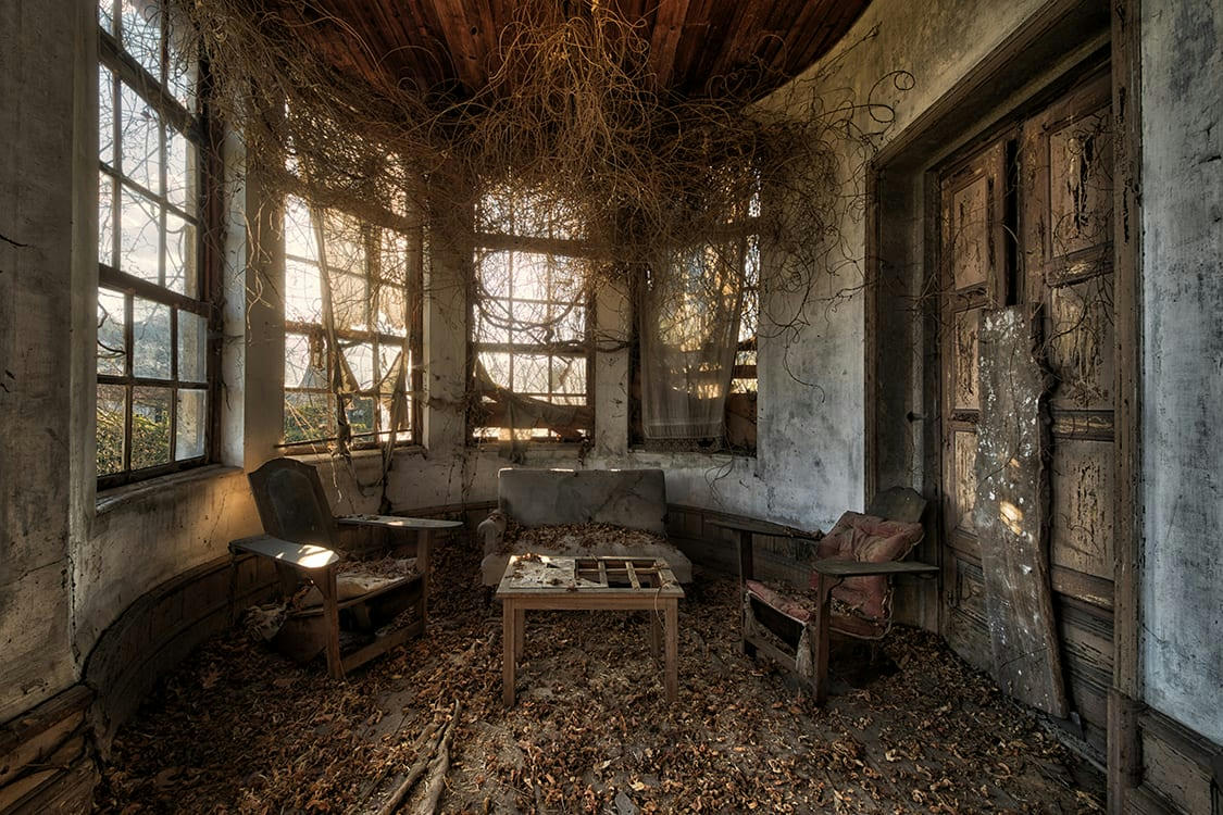 LONGUE SOIRÉE D'AUTOMNE - Photographie d'art de Gaëtan Chambon 40x60 cm sur plexi