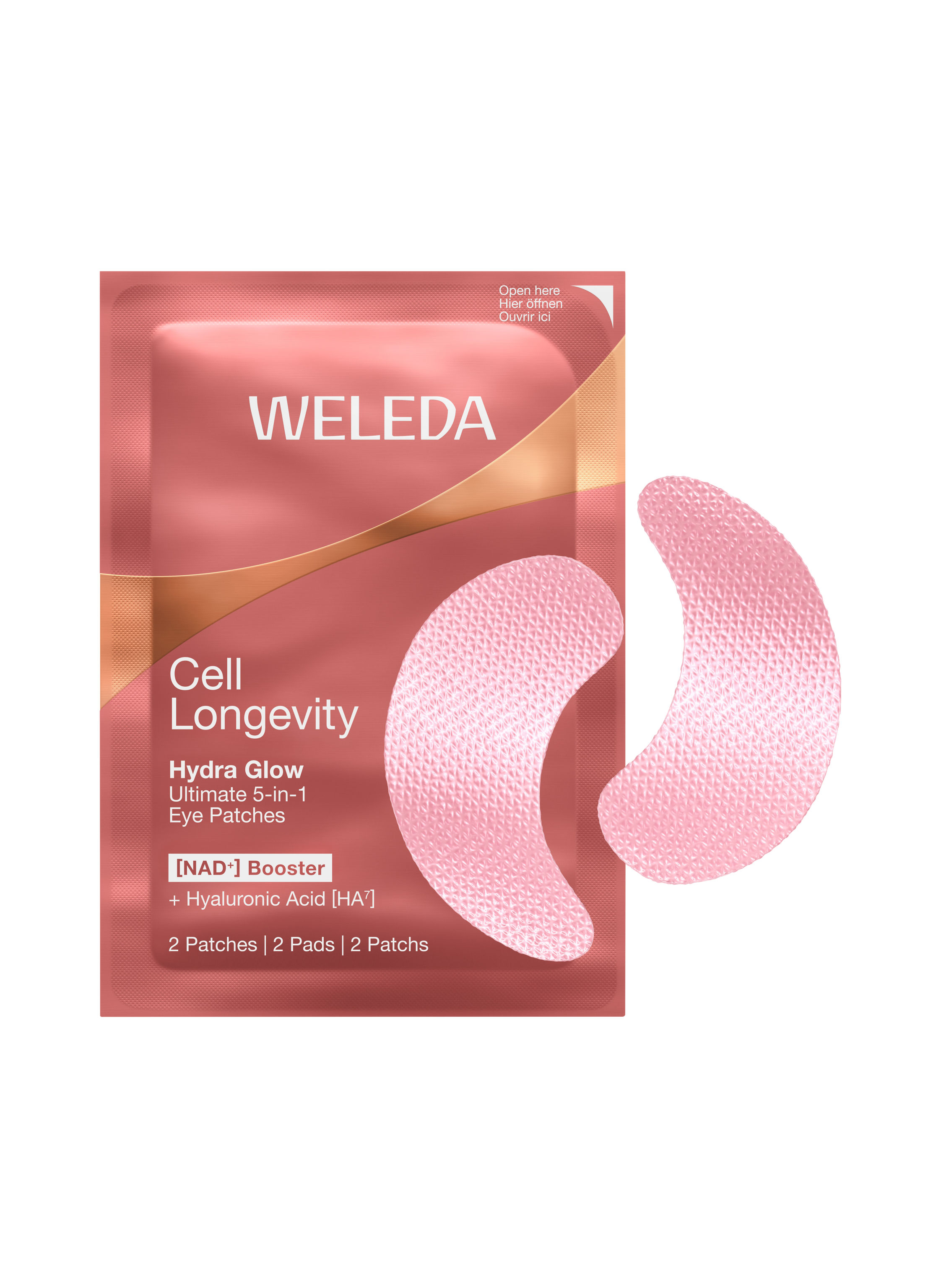 WELEDA CELL LONGEVITY HYDRA GLOW ULTIMATE 5-IN-1 AUGENPADS
