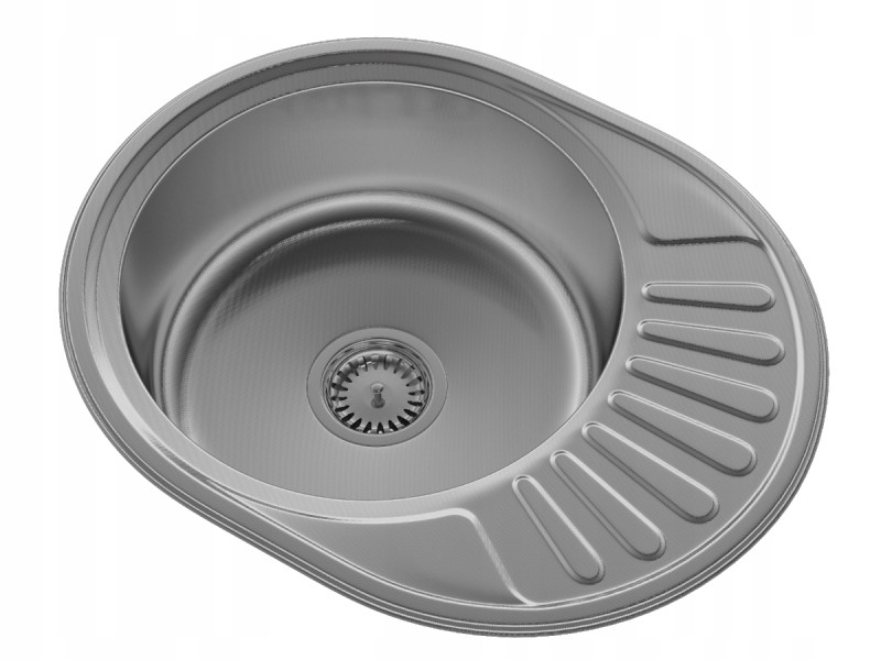 Zlew stalowy okrągły 1kom Apulia57 decor