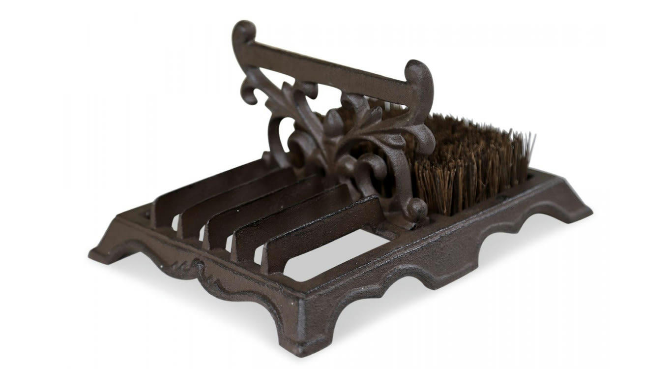 - Gratte-Pied Fonte Marron 26.5x21x13.5cm