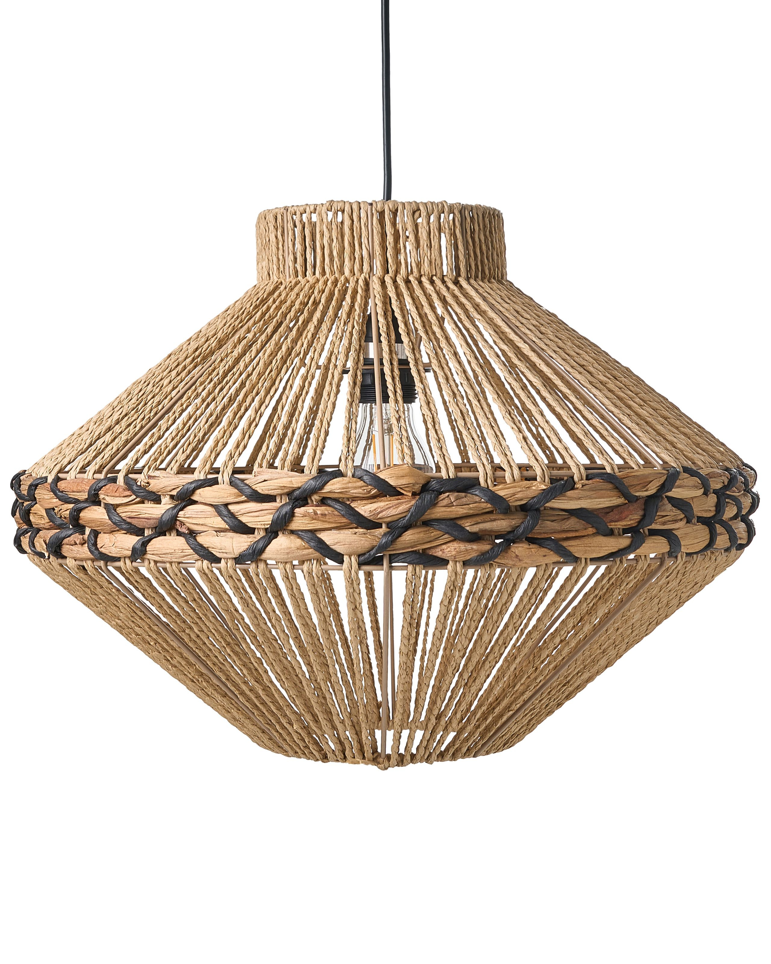 Lampa wisząca pleciona naturalna